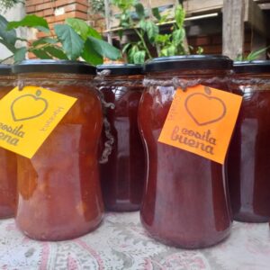 Mermelada artesanal de frambuesas agroecológicas
