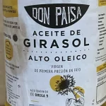 Aceite de girasol virgen Don Paisa agroecológico 900cc.