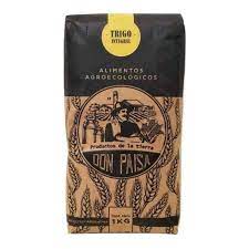 Harina de trigo integral Don Paisa agroecologica super fina paq 1kg